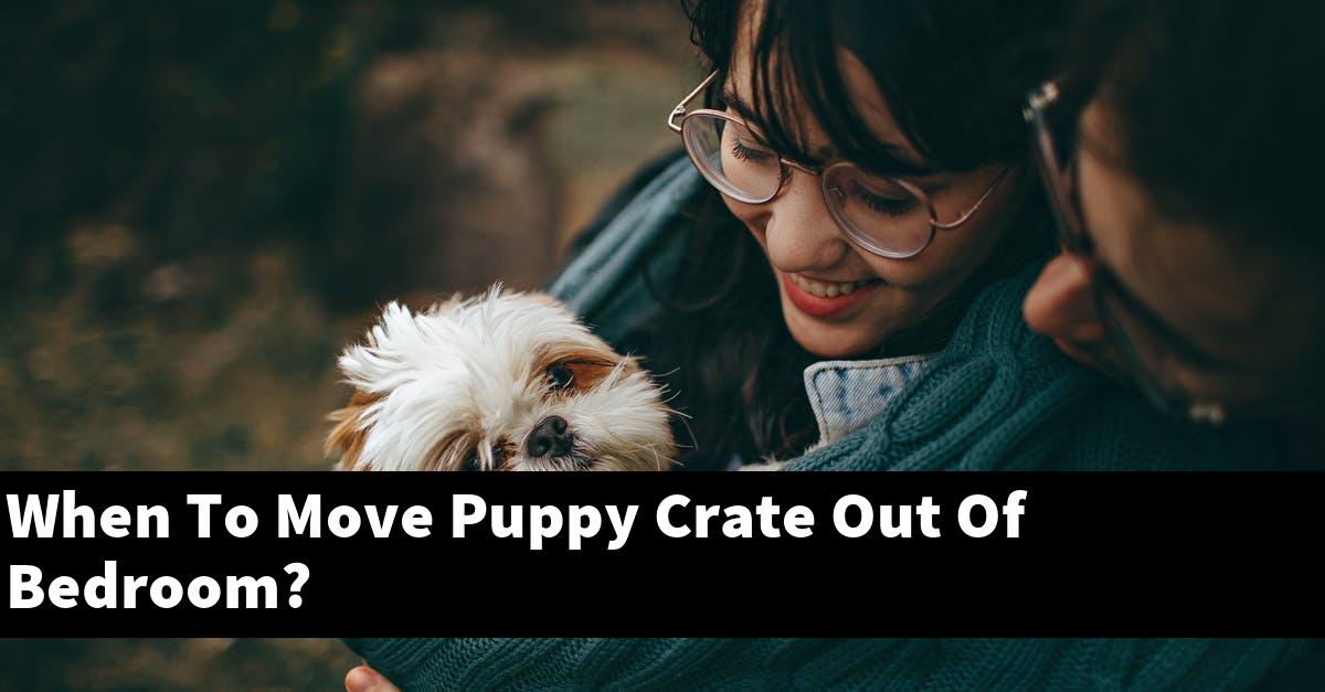 Puppy Crate In Bedroom Or Living Room